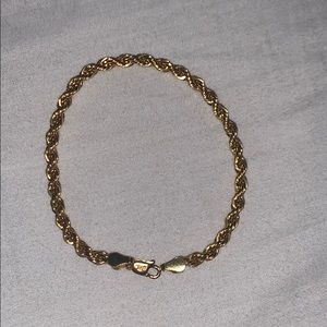 14kt gold rope bracelet